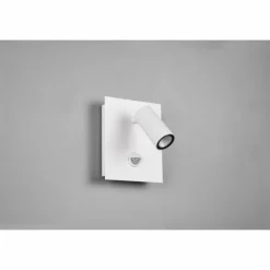 Luminaires Trio Applique murale d'extérieur Trio Tunga LED Blanc, 1 lumière, Détecteur de mouvement