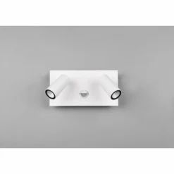 Luminaires Trio Applique murale d'extérieur Trio Tunga LED Blanc, 2 lumières, Détecteur de mouvement