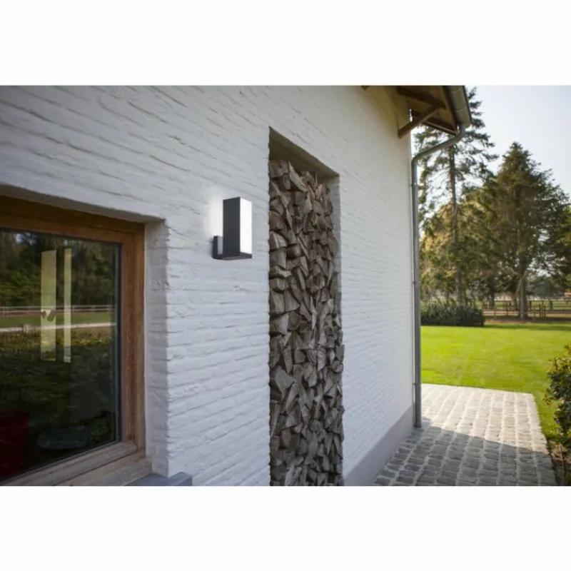 Luminaires Lutec Applique murale d'extérieur Lutec CUBA LED Anthracite, 2 lumières