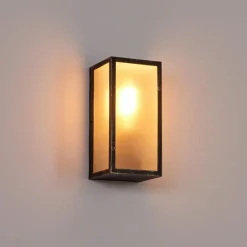 Lampes Dorées-hofstein Applique murale d'extérieur Hakkas Brun, Or, 1 lumière