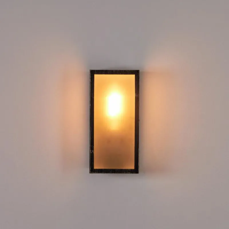 Lampes Dorées-hofstein Applique murale d'extérieur Hakkas Brun, Or, 1 lumière