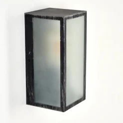 hofstein Applique murale d'extérieur Hakkas Noir, Argenté, 1 lumière