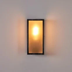 hofstein Applique murale d'extérieur Hakkas Noir, Argenté, 1 lumière