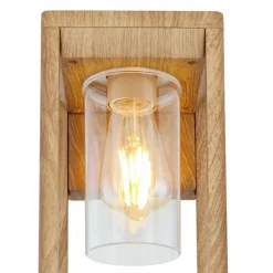 Lampes En Bois-Luminaires Globo Lighting Applique murale d'extérieur Globo CANDELA Bois foncé, 1 lumière