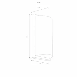Luminaires LCD Applique murale d'extérieur LCD 39 Noir, 1 lumière