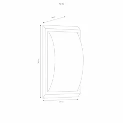 Luminaires LCD Applique murale d'extérieur LCD 053LEDSEN Noir, 1 lumière, Détecteur de mouvement