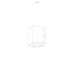 Luminaires LCD Applique murale d'extérieur LCD 5034 LED Noir, 1 lumière