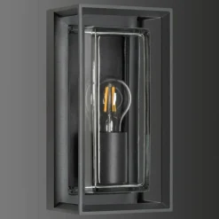 Luminaires LCD Applique murale d'extérieur LCD 5070 Noir, 1 lumière