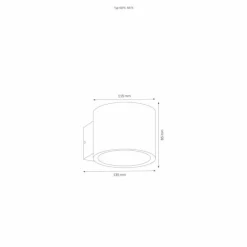 Luminaires LCD Applique murale d'extérieur LCD 5076 Noir, 1 lumière