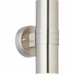 Luminaires Brilliant Applique murale d'extérieur Brillliant Hanni Argenté, 2 lumières