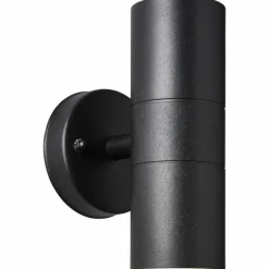 Luminaires Brilliant Applique murale d'extérieur Brillliant Traver Noir, 2 lumières