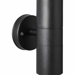 Luminaires Brilliant Applique murale d'extérieur Brillliant Traver Noir, 2 lumières