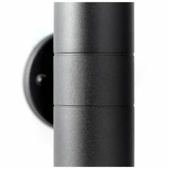 Luminaires Brilliant Applique murale d'extérieur Brillliant Traver Noir, 2 lumières