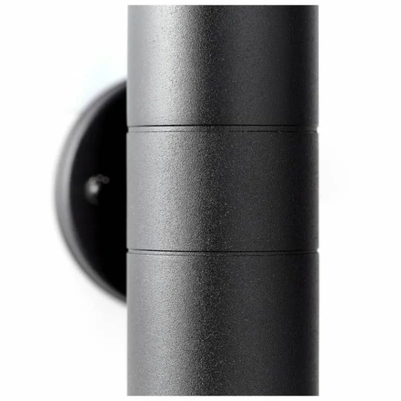 Luminaires Brilliant Applique murale d'extérieur Brillliant Traver Noir, 2 lumières