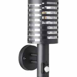 Luminaires Brilliant Applique murale d'extérieur Brillliant Venlo Noir, 1 lumière, Détecteur de mouvement