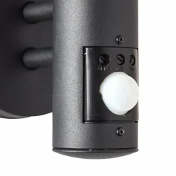 Luminaires Brilliant Applique murale d'extérieur Brillliant Venlo Noir, 1 lumière, Détecteur de mouvement