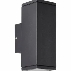 Luminaires Brilliant Applique murale d'extérieur Brillliant Nerty Argenté, 2 lumières