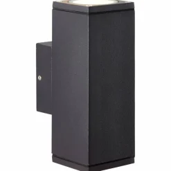 Luminaires Brilliant Applique murale d'extérieur Brillliant Nerty Argenté, 2 lumières