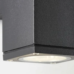 Luminaires Brilliant Applique murale d'extérieur Brillliant Nerty Argenté, 2 lumières