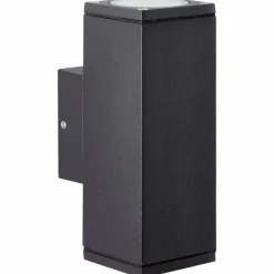 Luminaires Brilliant Applique murale d'extérieur Brillliant Nerty Argenté, 2 lumières