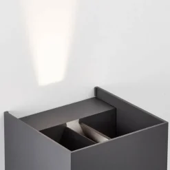 Luminaires Brilliant Applique murale d'extérieur Brillliant Haliz LED Gris, 1 lumière