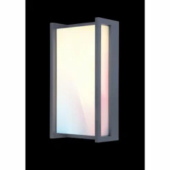 Luminaires Lutec Applique murale d'extérieur Lutec Qubo LED Anthracite, 1 lumière, Changeur de couleurs