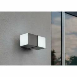 Luminaires Lutec Applique murale d'extérieur Lutec CUBA LED Anthracite, 2 lumières