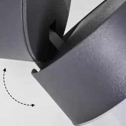 hofstein Applique murale d'extérieur Papagayos LED Anthracite, 1 lumière, Changeur de couleurs