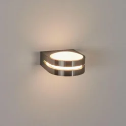 hofstein Applique murale d'extérieur Tordillos LED Chrome, 1 lumière