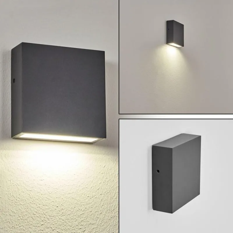 hofstein Applique murale d'extérieur Spidern LED Anthracite, 1 lumière