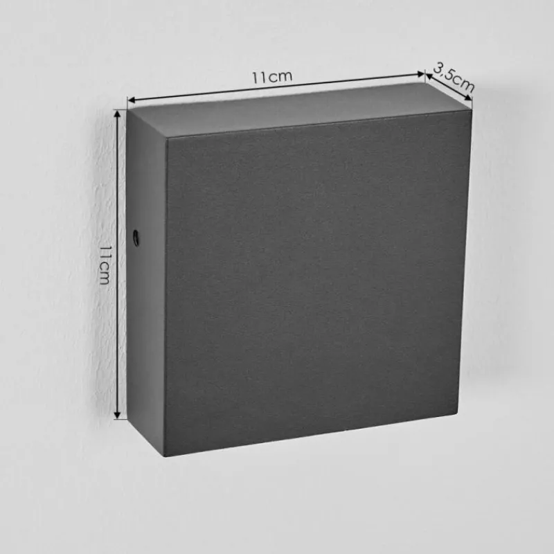 hofstein Applique murale d'extérieur Spidern LED Anthracite, 1 lumière