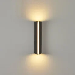 hofstein Applique murale d'extérieur Rotterdam LED Noir, 1 lumière