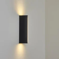 hofstein Applique murale d'extérieur Rotterdam LED Noir, 1 lumière