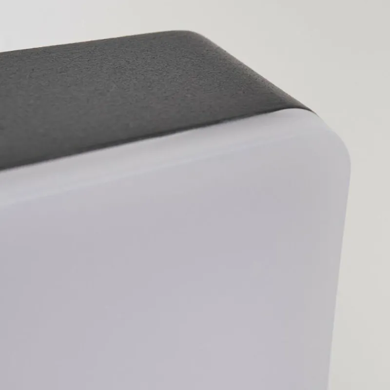 hofstein Applique murale d'extérieur Maseru LED Anthracite, 1 lumière, Détecteur de mouvement