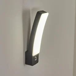hofstein Applique murale d'extérieur Maseru LED Anthracite, 1 lumière, Détecteur de mouvement