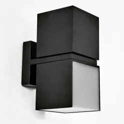 hofstein Applique murale d'extérieur Swanek LED Noir, 1 lumière