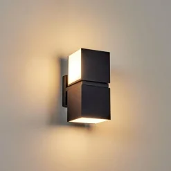 hofstein Applique murale d'extérieur Swanek LED Noir, 1 lumière