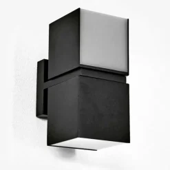 hofstein Applique murale d'extérieur Swanek LED Noir, 1 lumière