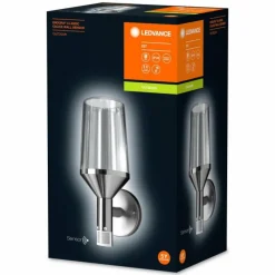 Luminaires Ledvance Applique murale d'extérieur LEDVANCE ENDURA Acier inoxydable, 1 lumière, Détecteur de mouvement