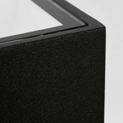 hofstein Applique murale d'extérieur Spidern LED Noir, 1 lumière