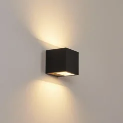 hofstein Applique murale d'extérieur Spidern LED Noir, 1 lumière