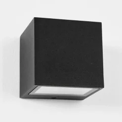 hofstein Applique murale d'extérieur Spidern LED Noir, 1 lumière