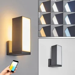 hofstein Applique murale d'extérieur Swanek LED Anthracite, 1 lumière
