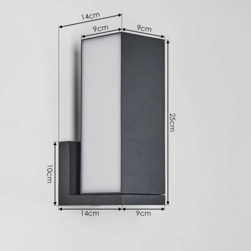 hofstein Applique murale d'extérieur Swanek LED Anthracite, 1 lumière