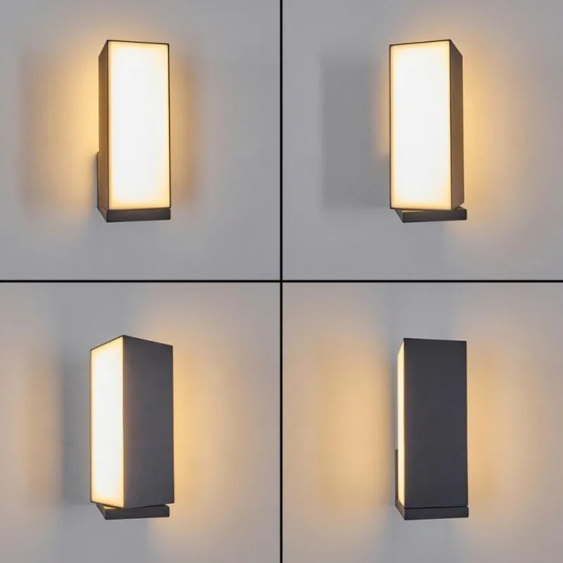 hofstein Applique murale d'extérieur Swanek LED Anthracite, 1 lumière