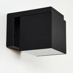 hofstein Applique murale d'extérieur Swanek LED Noir, 1 lumière