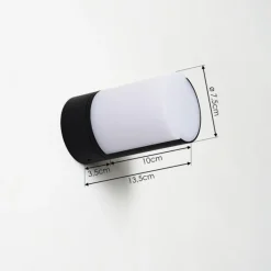 hofstein Applique murale d'extérieur Baulund LED Noir, 1 lumière