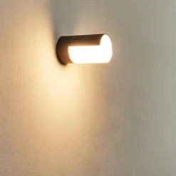 hofstein Applique murale d'extérieur Baulund LED Noir, 1 lumière