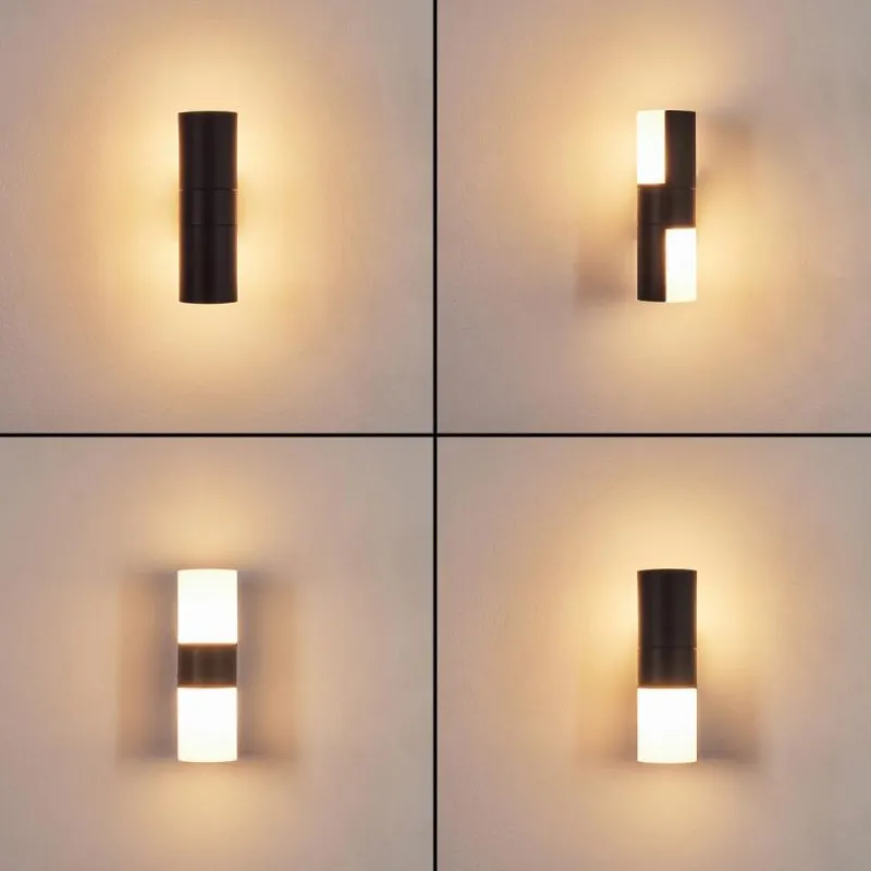 hofstein Applique murale d'extérieur Baulund LED Noir, 1 lumière