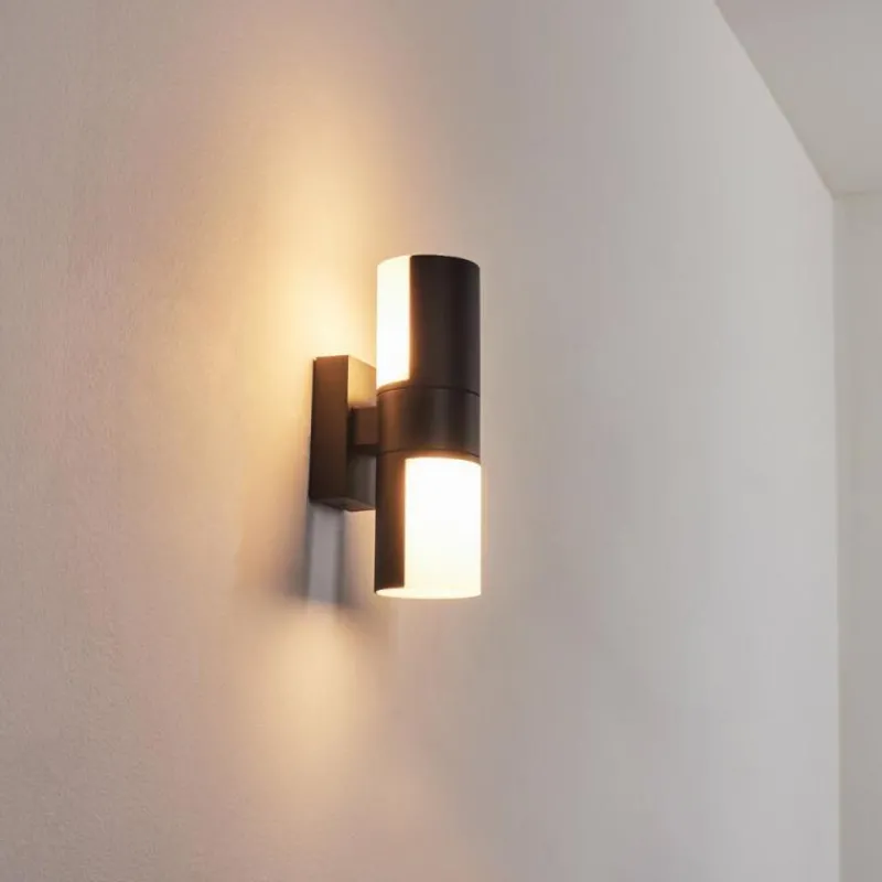 hofstein Applique murale d'extérieur Baulund LED Noir, 1 lumière
